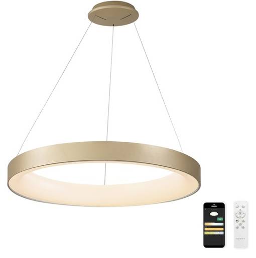 8573 Niseko II 65cm riippuvalaisin kaukosäätimellä, kulta, mAntra, e.litevalaisimet.fi - Riippuvat valaisimet - 184238 - 3