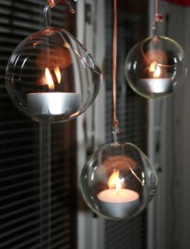 Lasinen tuikkupallo, riippuva, Lasi-Kostamo - Sisustustuotteet ja astiat - 184008 - 1