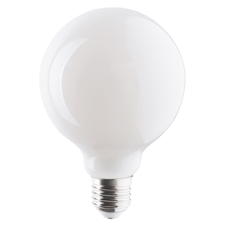 R09246 Himmennettävä 8W POP - lamppu 95mm, 3000K 720lumen, E27, opaali, E.litevalaisimet - Led-lamput - 002168 - 1