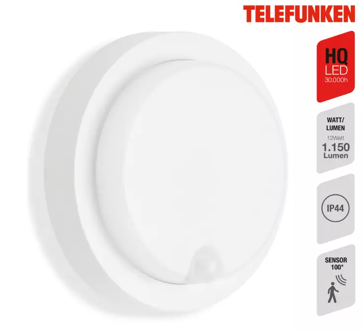 315306TF Dortmund seinä-/kattovalaisin liiketunnistimella, Briloner - Seinä- ja kattovalaisimet - 011418 - 1