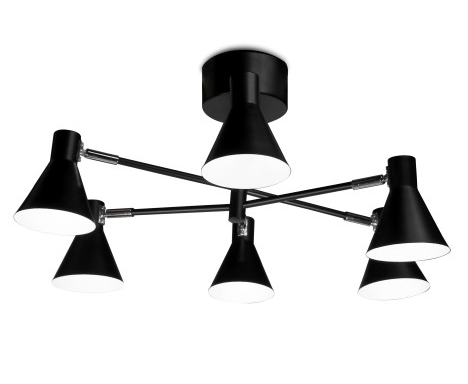 K40210-6MU Noomi 6-osainen kattovalaisin, musta, 6xE14, Sessak - Kohdevalaisimet - 181968 - 1
