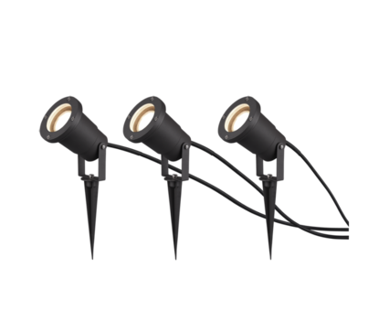 800260342 Ubangi - 3 spottivalaisimen ryhmä liitosjohdolla, antrasiitti, 3xGU10, Trio Lighting - Muut ulkovalaisimet - 182578 - 1
