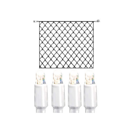 466-18-33 System Led - sarjan verkko 3x3m, valkoinen johto, kylmä valkoinen led, StarTrading, Noortrade - Valosarjat ulos - 183888 - 1