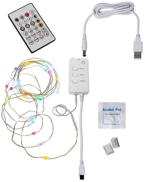 368-70 Smart RGB - led-valoketju USB -liitännällä, 30lediä, Star Trading, Noortrade - Valosarjat sisälle - 184548 - 1