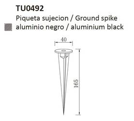 TU0492 maapiikki Otros - valaisimiin, Mantra, E.lite - Tarvikkeet ja lisävarusteet - 181189 - 2