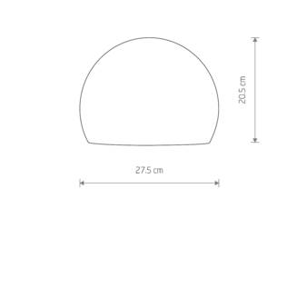 10270 Cameleon Candy varjostin 27,5cm musta, Nowodvorski, E.litevalaisimet - Cameleon System mallisto - 001209 - 2