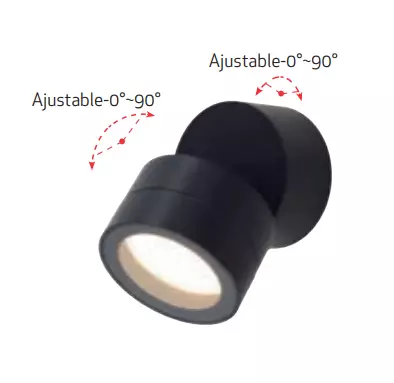 9102 Saler katto- /seinävalaisin, musta, mAntra - Seinä- ja kattovalaisimet - 013259 - 2