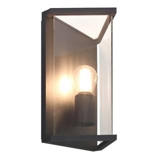 6495 Meribel - seinävalaisin kolmio, grafiitin harmaa, kirkas lasi, E27, IP54, Mantra, E.litevalaisimet - Seinä- ja kattovalaisimet - 183619 - 1