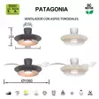9520 Patagonia tuuletinvalaisin, ruskea, Design Gerardo Mari, mAntra - Tuulettimet - 003629 - 8