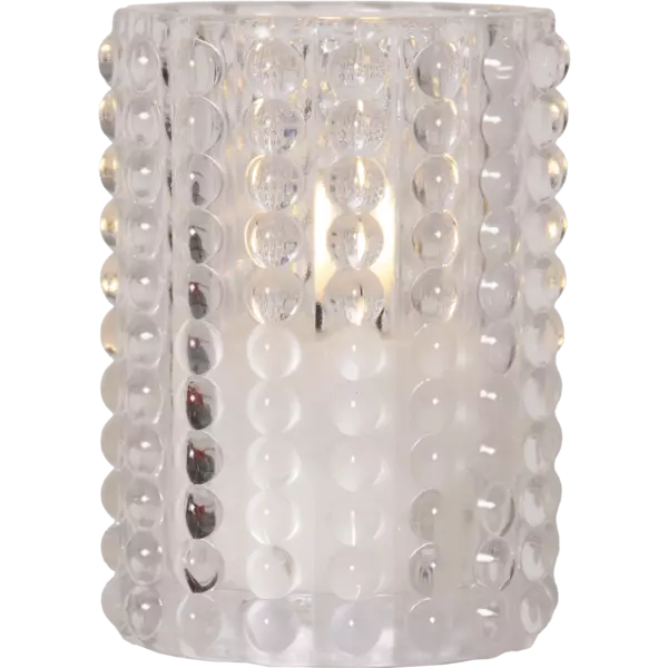 061-90 kirkas/ 061-92 punainen Flamme Dotty 13cm led-kynttilä, paristokäyttöinen, StarTrading - Kyntteliköt ja kynttilät - 007169 - 1