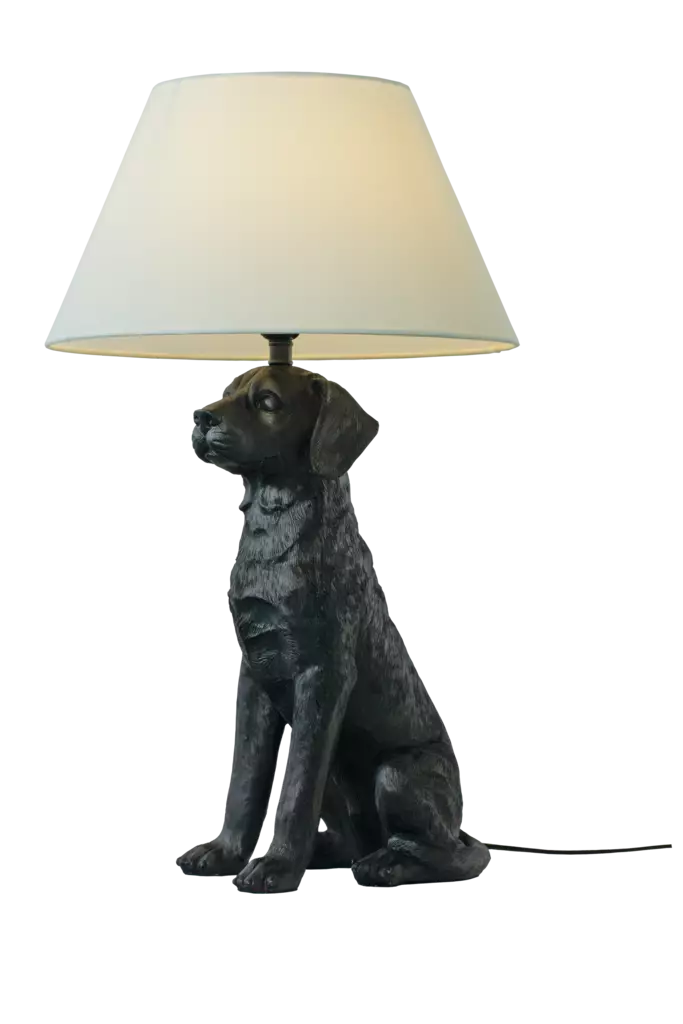 28090-15-00 Retriver pöytävalaisin, musta / luonnonvalkoinen, Aneta - Pöytävalaisimet - 008609 - 1