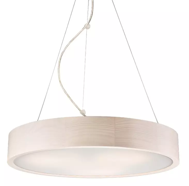 28347 Puureuna- riippuvalaisin, kuultovalkoinen puu, 47cm, Lamkur, Finvalo - Riippuvat valaisimet - 101399 - 2