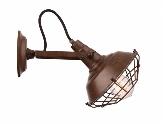 4309-126 Barbados - seinävalaisin, antiikki ruskea, E27, kääntyvä, Valaisin Grönlund - Seinävalaisimet - 101349 - 1