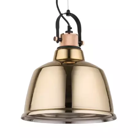 8381 Amalfi - riippuvalaisin 30cm, kulta / musta, E27, E.litevalaisimet - Riippuvat valaisimet - 183219 - 1