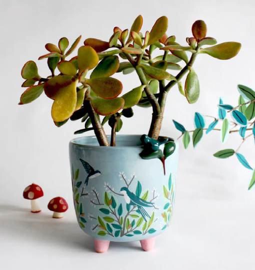 Secret Garden -sarjan lintuaiheinen keraaminen istutusastia kasveille, House of Disaster - Sisustustuotteet ja astiat - 006689 - 1