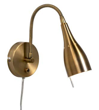 V 470/00 Oxid Tanum - kohdeseinävalaisin, pronssi, E14, taipuisa varsi, AH-Belysning - Seinävalaisimet - 012379 - 2