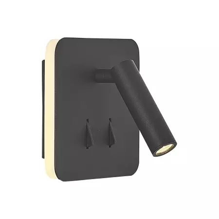 7826 Cayman - seinävalaisin neliö, musta, 3+6W led, Mantra, E.litevalaisimet - Seinävalaisimet - 002529 - 1