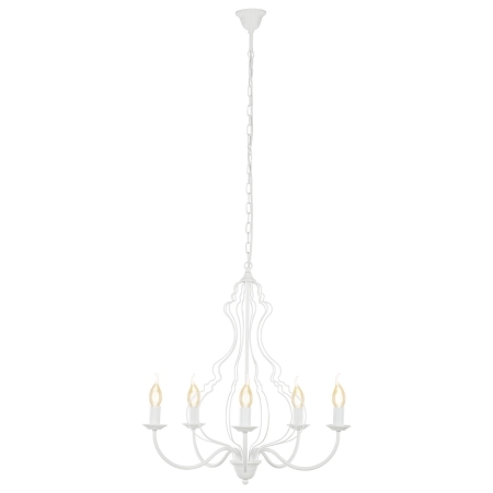 6330 Margaret - kruunu, valkoinen, 5xE14, E.litevalaisimet - Riippuvat valaisimet - 181829 - 1