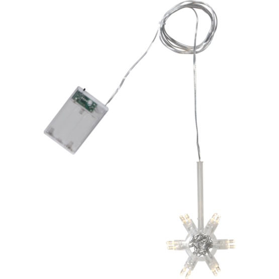 083-00 Lighty - valosarja paperitähtiin, paristokäyttöinen, 3xAA, ajastin, Star Trading, Noortrade - Valosarjat sisälle - 182109 - 1