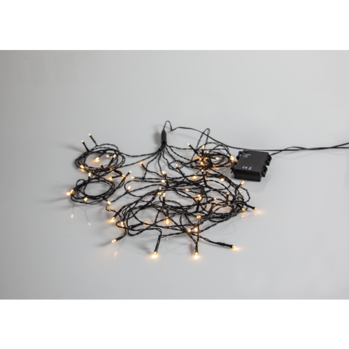 727-04 Akku led- valosarja ulos / sisälle, paristokäyttöinen, Star Trading, Noortrade - Valosarjat ulos - 183519 - 1