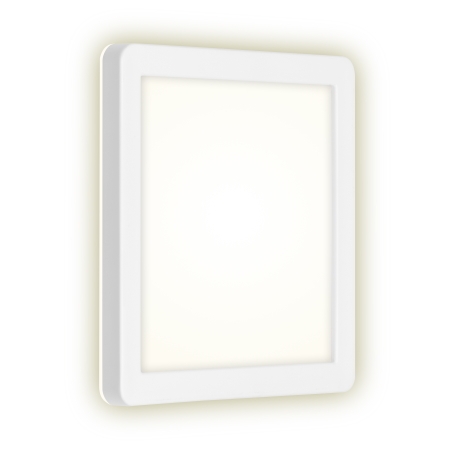 3010-016 Frankfurt - plafondi neliö 19cm taustavalolla, IP44 8W 1200lumen 4000K, Briloner, E.litevalaisimet - Seinä- ja kattovalaisimet - 183609 - 1