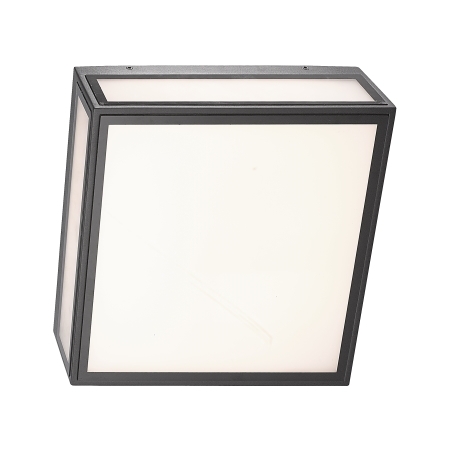 7055 Bachelor - plafondi 22cm grafiitin harmaa, 3000K 14W led 1180lm, IP65, Mantra, E.litevalaisimet - Seinä- ja kattovalaisimet - 183649 - 1