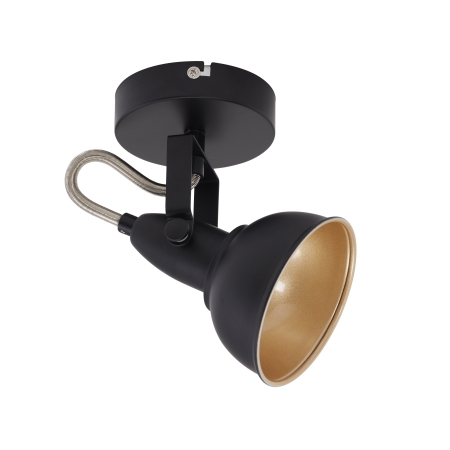 2049-015 Soft 1-osainen kohdevalaisin, musta / kulta, Briloner, e.litevalaisimet - Kohdevalaisimet - 185389 - 1